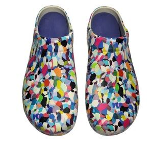 Dansko Womens Kane Shoes Molded Kaleidoscope EVA Clogs Size 40 EU / 9.5-10 US